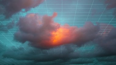 Digital Clouds Wallpaper
