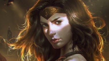 Face of Wonder Woman Wallpaper