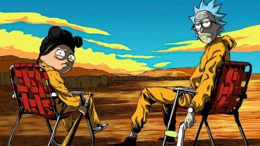 Rick y Morty como Breaking Bad Fondo de pantalla