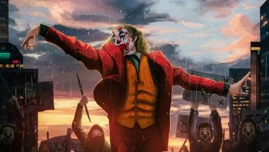 Joker hands up Wallpaper
