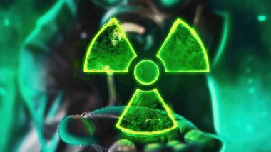 Radioactive sign Neon Wallpaper