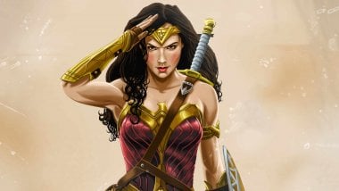 Wonder Woman Illustration Wallpaper