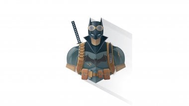 Batman Ilustración minimalista Fondo de pantalla