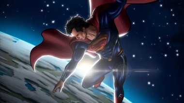 Superman en el espacio Fondo de pantalla