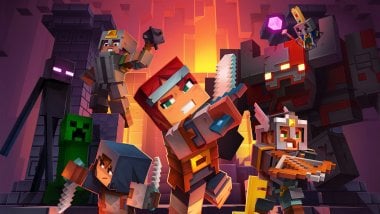 Characters from Minecraft Dungeons Wallpaper