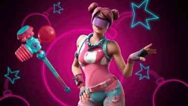 Fortnite Candy Commando Bubble bomber outfit Wallpaper