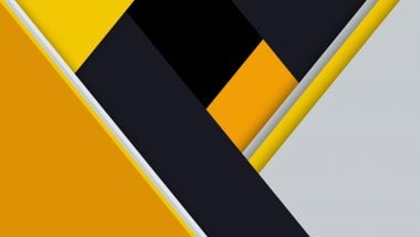Yellow, black and grey design Wallpaper