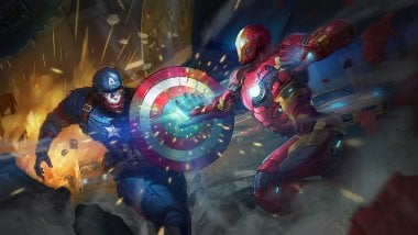 Capitan America contra Iron Man Fondo de pantalla