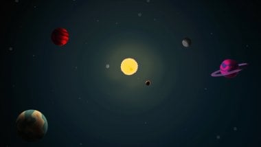 Ilustración de planetas Fondo de pantalla