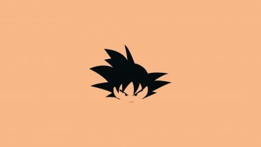 Ilustración minimalista de Goku Fondo de pantalla