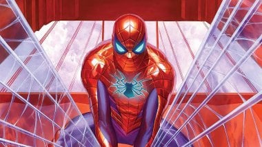 Spiderman on bridge Wallpaper