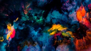 Colors in waves moving Wallpaper