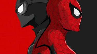 Black and red Spiderman Wallpaper