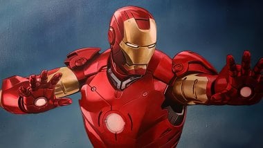 Iron Man atacando Fondo de pantalla