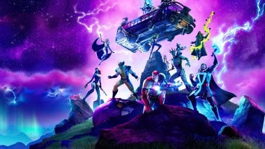 Marvel Charaters in Fortnite Wallpaper