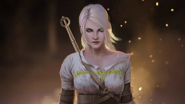 Character Ciri from The Witcher Wallpaper