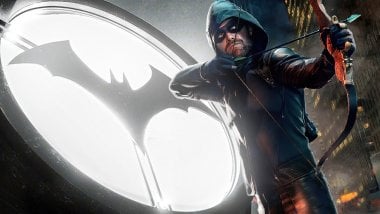 Flecha verde con logo de Batman Fondo de pantalla