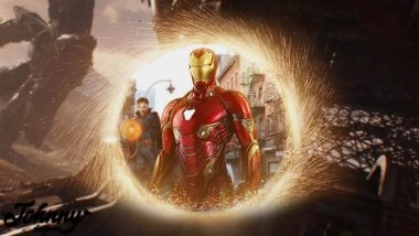 Iron Man con Doctor Strange Fondo de pantalla