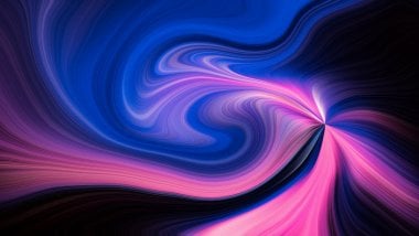 Swirls of pink and blue colors Wallpaper