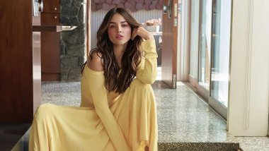 Eiza Gonzalez con vestido amarillo Fondo de pantalla