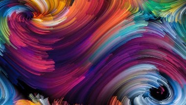 Colors in swirl pattern Wallpaper