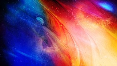 Liquid Space Abstract Wallpaper
