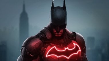 Batman rojo y negro Fondo de pantalla