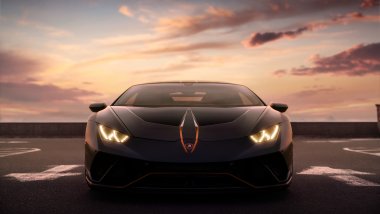 Lamborghini negro Fondo de pantalla