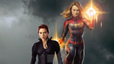 Captain Marvel and Black Widow Wallpaper