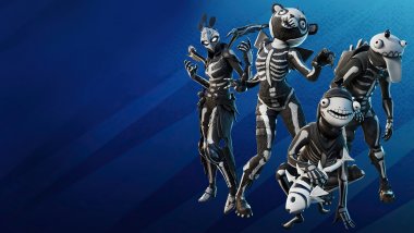 Fortnite Skull squad pack skins Halloween outfits Wallpaper