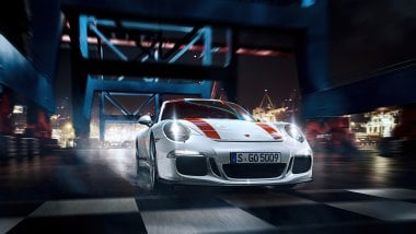 White Porsche Wallpaper