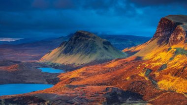 Landscape of mountains in Scotland Wallpaper