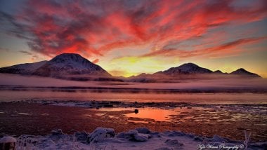 A sunset in Alaska Wallpaper