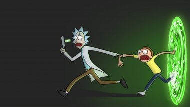 Rick and Morty Dimensional Portal Wallpaper