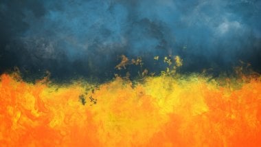 Abstract fire painting Wallpaper