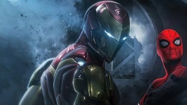 Iron man y Spiderman Fondo de pantalla