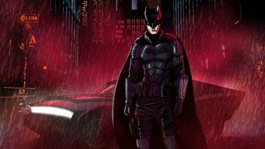 Batman en la noche Cyberpunk Fondo de pantalla