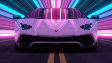 Lamborghini Aventador CGI Wallpaper