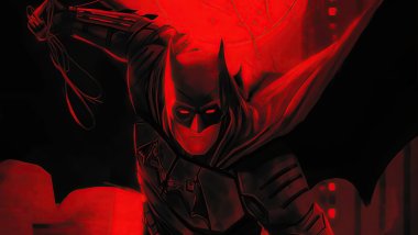 The Batman Red Flame Wallpaper