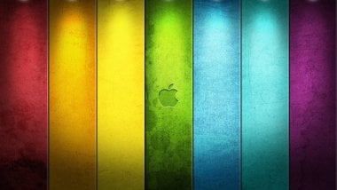 Apple in colors Wallpaper