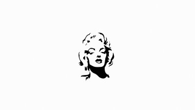 Marilyn Monroe monochrome Wallpaper