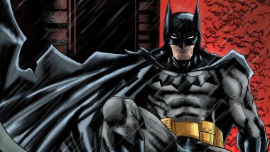 Batman Digital Illustration Wallpaper
