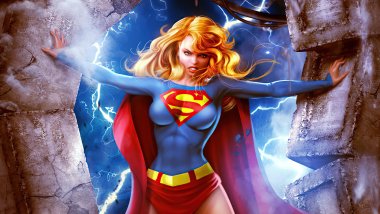 Superheroina Supergirl Fanart Fondo de pantalla
