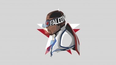 Falcon y el soldado de invierno estilo minimalista Fondo de pantalla