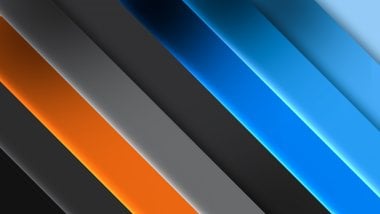 Color palette blue, orange and gray Wallpaper