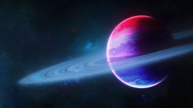 Planet with ring Wallpaper