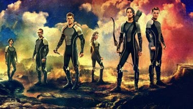 Katniss and Peeta for On Fire Wallpaper