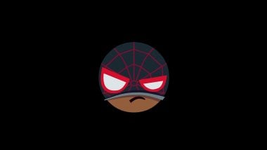 Spider Man enojado Minimalista Fondo de pantalla