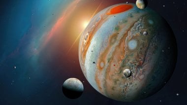 Jupiter y sus lunas Fondo de pantalla