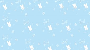 Rabbit pattern art Wallpaper